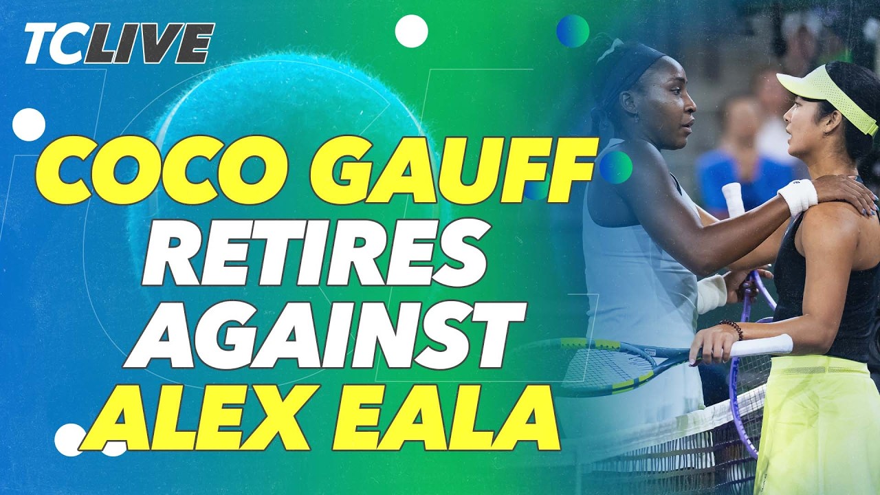 Coco Gauff was forced to retire against Alex Eala with injury | TC Live