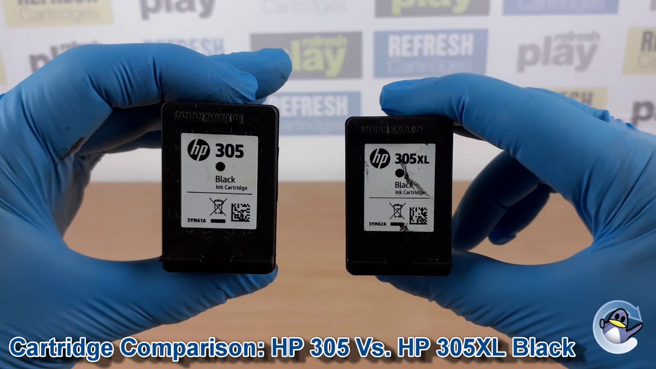 Сравнение картриджей: HP 305 против HP 305XL (черные чернила)