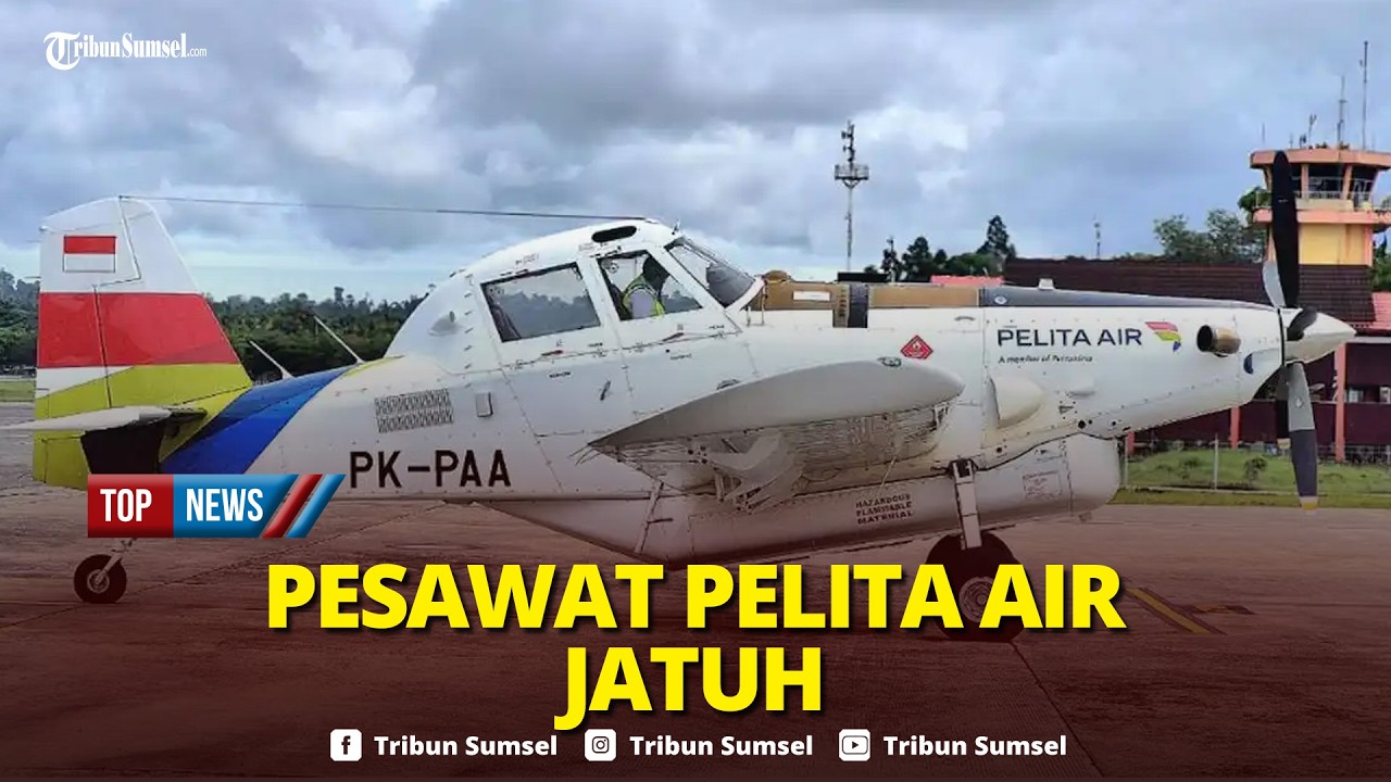 🔴Detik-detik Pesawat Pelita Air Air Tractor AT-802 Jatuh Saat Angkut BBM di Nunukan