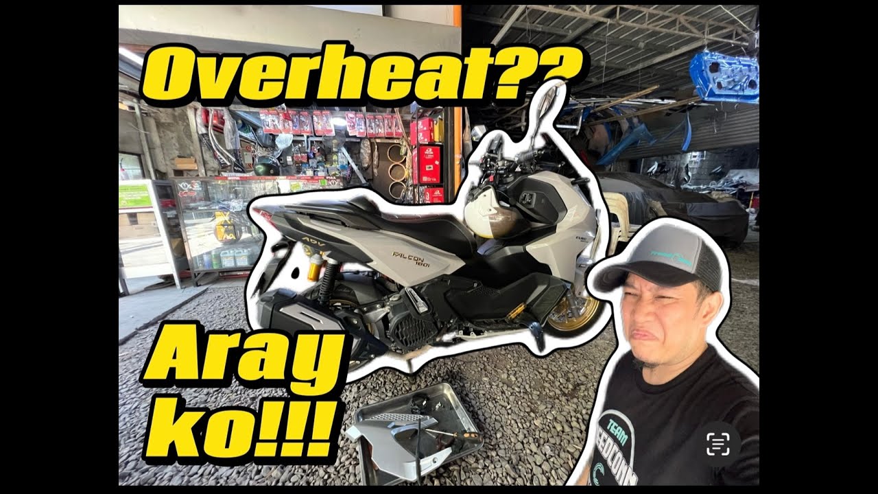 Nag overheat?? Unang Legit na sira ng Falcon180i ko! #euromotors #mitsukoshi #motovlogger
