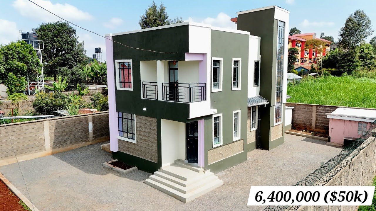 Couple Built A 6,400,000 Stunning Maisonette $50,000 In Kiambu 🇰🇪👌
