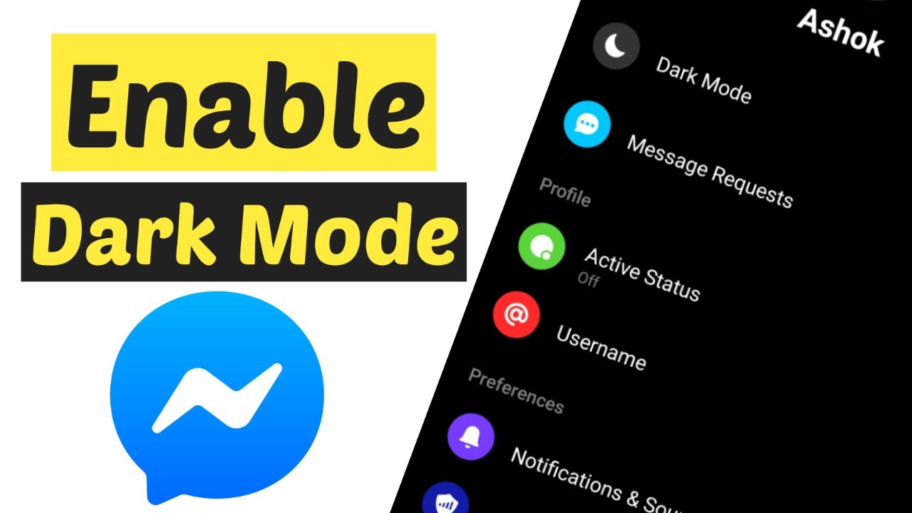 How To Enable Dark Mode On Facebook Messenger App For Android & Iphone 2020