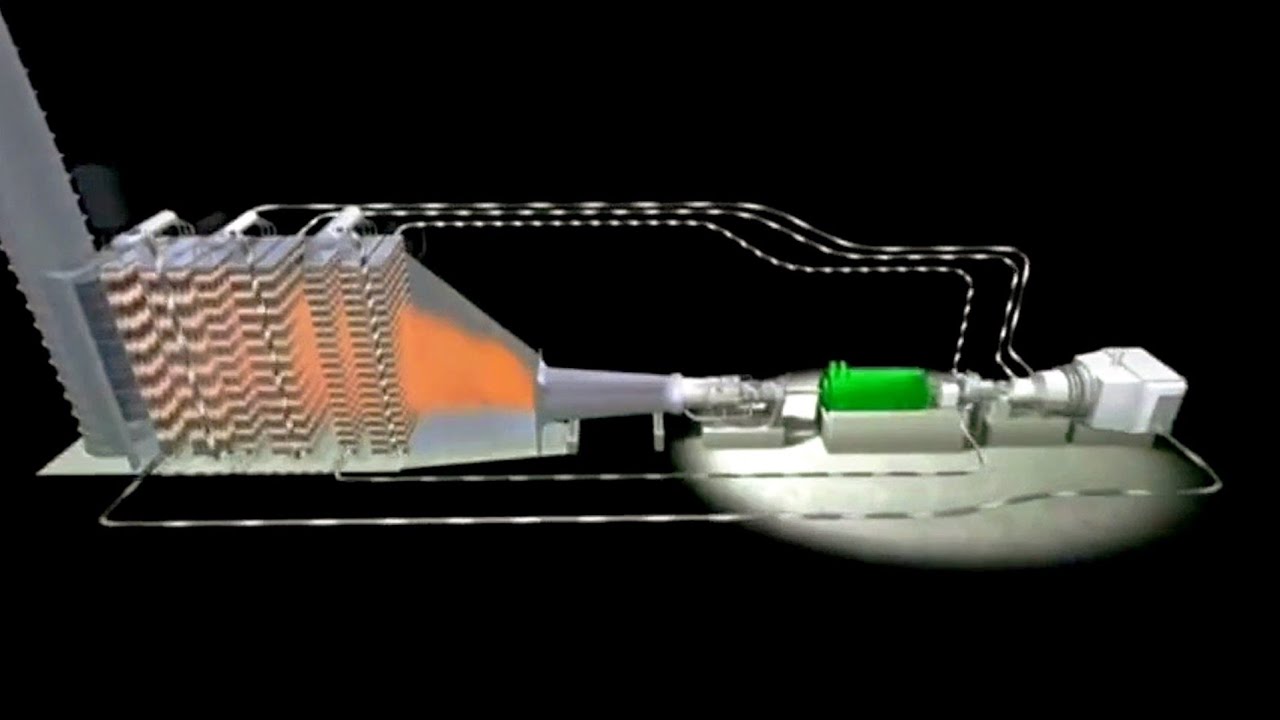 Combined steam and gas turbine power plant