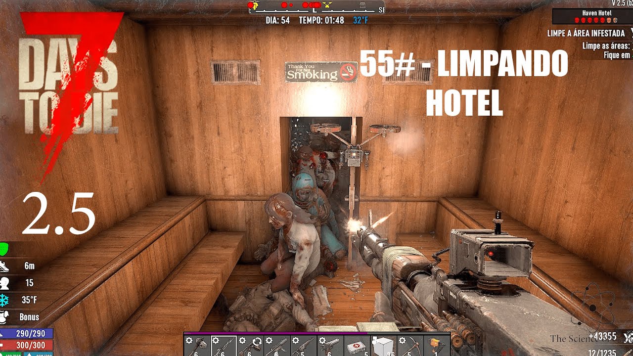 7 Days to Die - 2.5 - 55# MAIS UMA MISSÃO NIVEL 6 (DESERT EAGLE CANTOU AQUI)