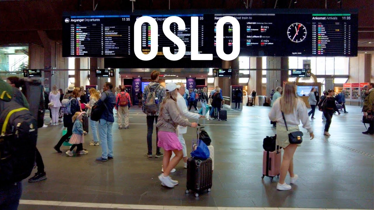 Oslo Central Station 🇳🇴 Walk Norway 2023