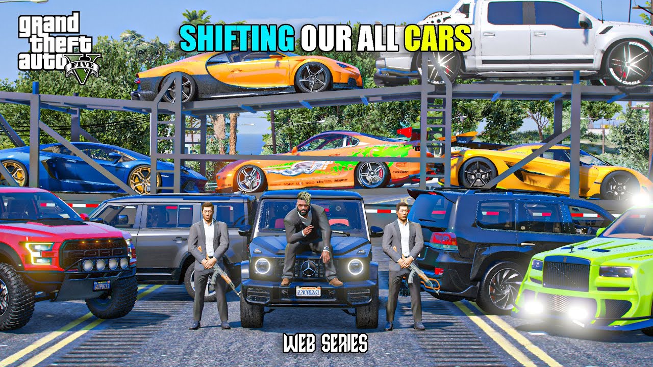 SHIFTING ALL OUR CARS TO OUR NEW MANSION | GTA 5 WEB SERIES Malayalam