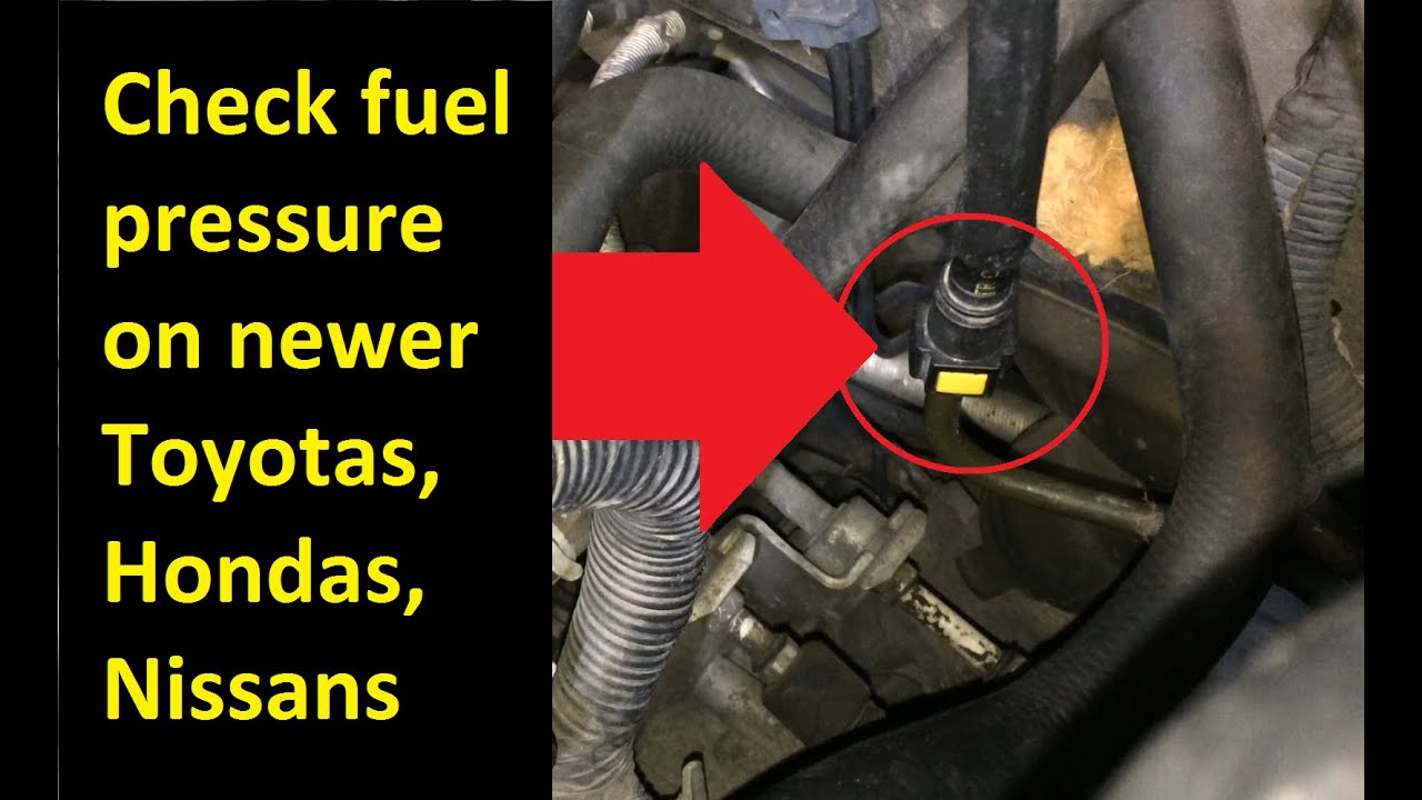 DIY Test Fuel Pressure on cars without Schrader valves: '06 Toyota Matrix Corolla & '13 Sienna shown