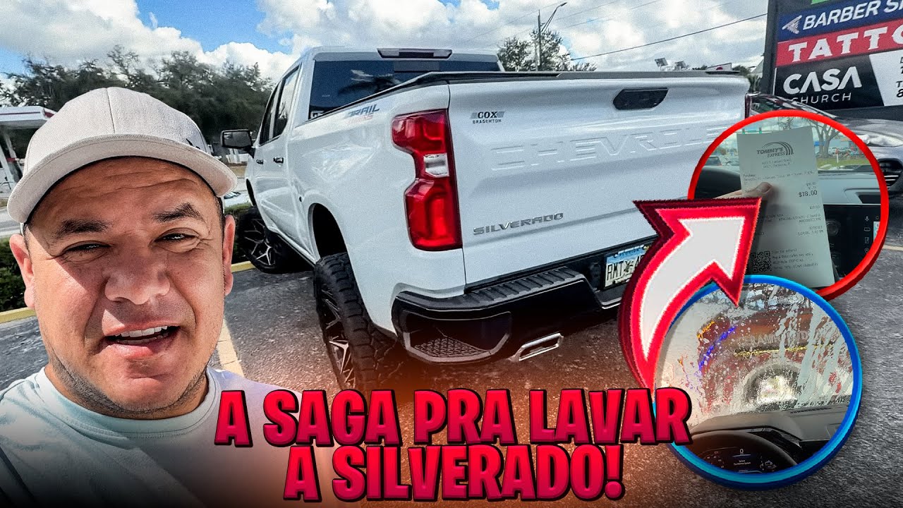 A DIFICULDADE PRA LAVAR A MEGA SILVERADO!