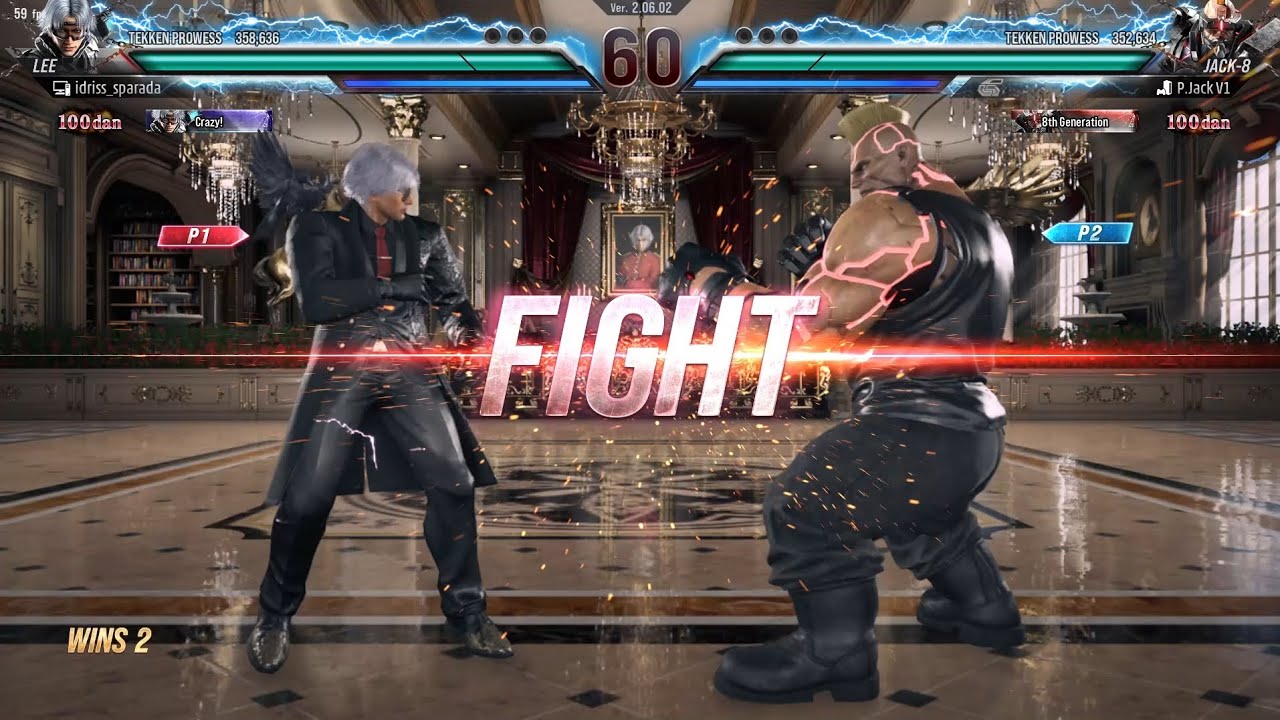 idriss_sparada(lee) vs P.Jack V1(jack-8) | Tekken 8