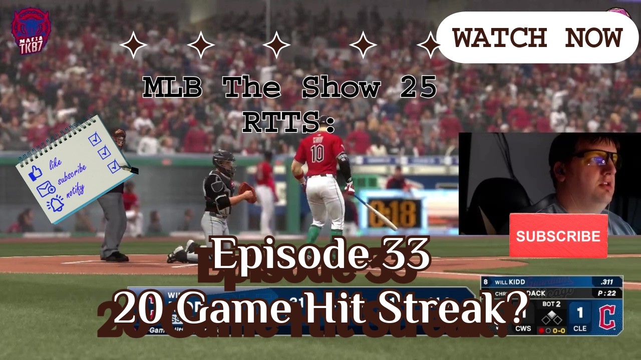 Can We Get To A 20 Game Hitting Streak? MLB The Show 25 RTTS Episode 33