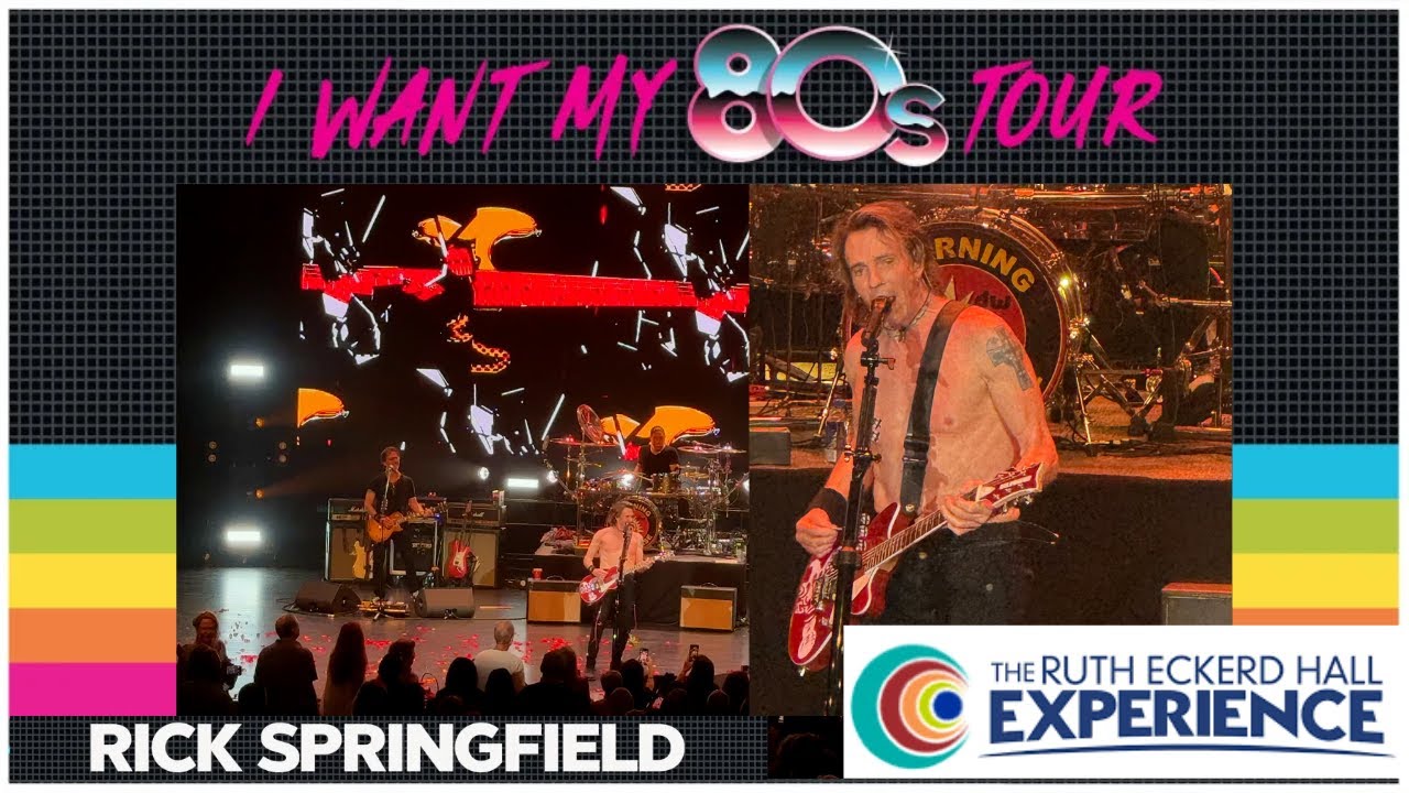 Rick Springfield Live at Ruth Eckerd Hall – “I Want My 80s” Tour Rock Concert 2025