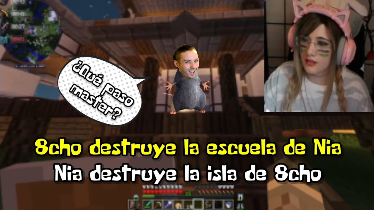 8CHO destruye la escuela de NIA y NIA destruye la isla de 8CHO |TORTILLALAND