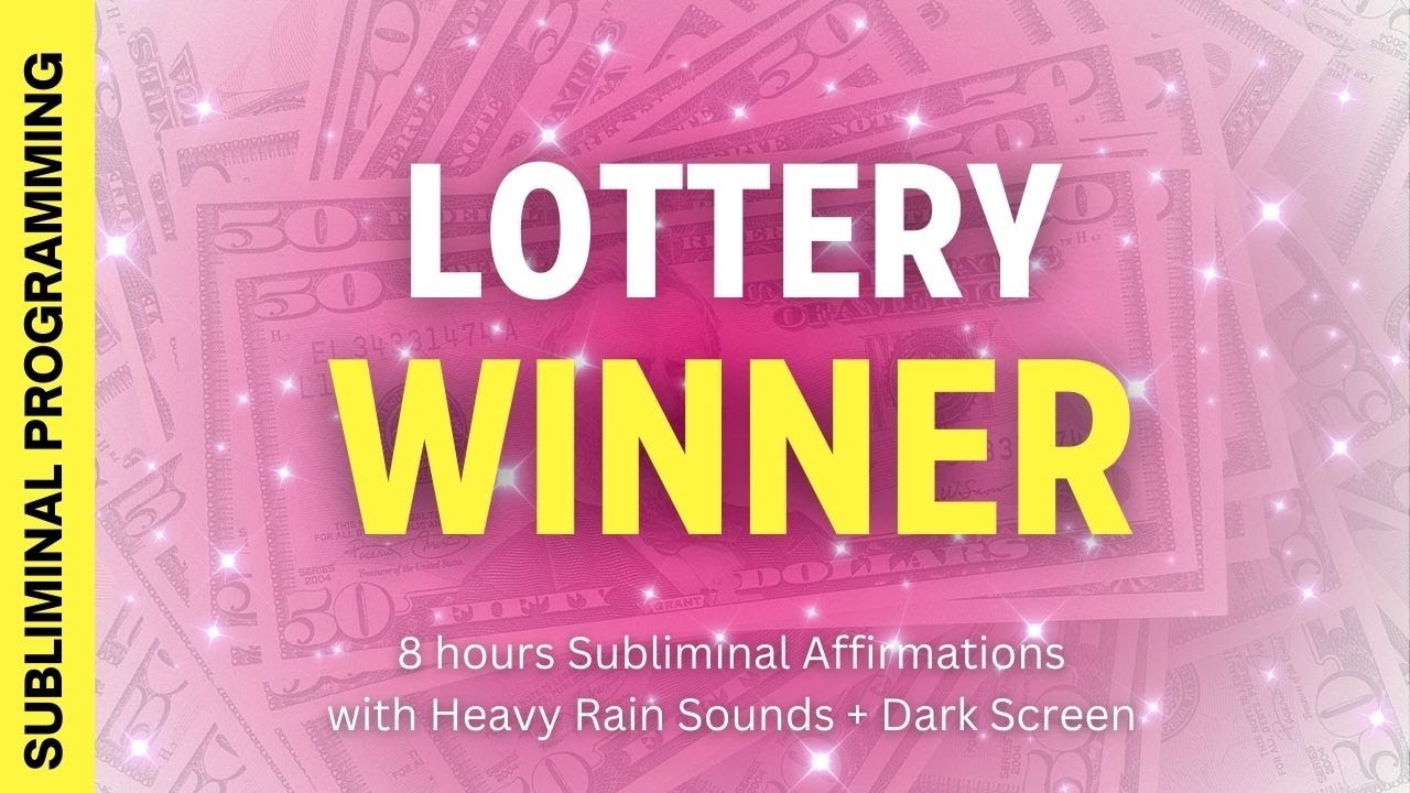 LOTTERY WINNER ★ win the lottery ★ Subliminal Affirmations with Heavy Rain Sounds + Dark Screen