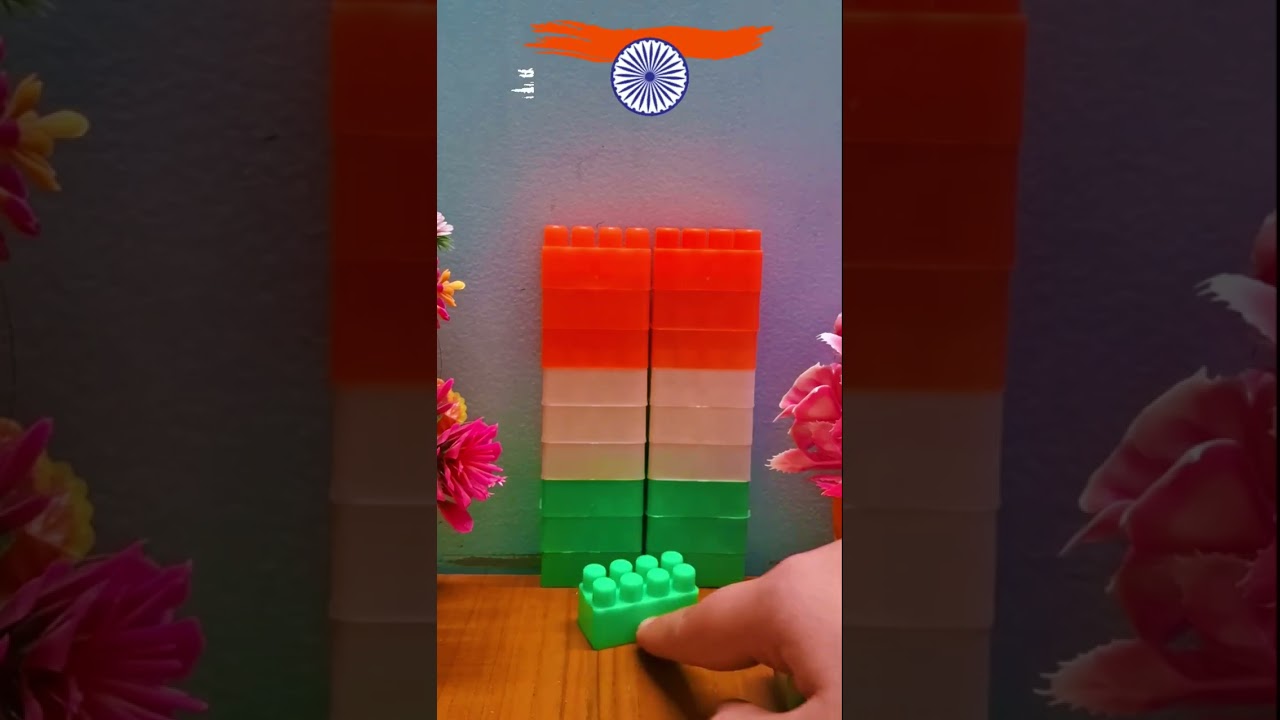 Indian Flag letter 'I' | Jana Gana Mana | Independence Day Special #15august #republicday #shorts#🇮🇳
