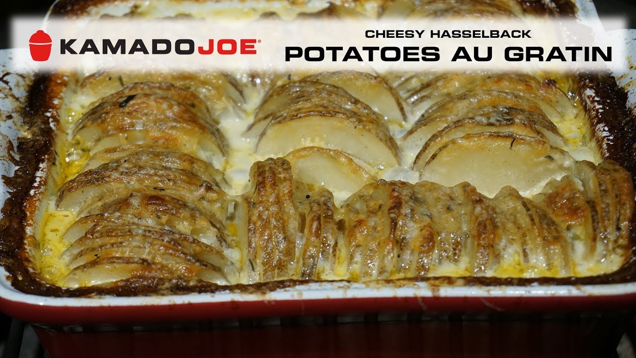 Kamado Joe Cheesy Hasselback Potatoes Au Gratin