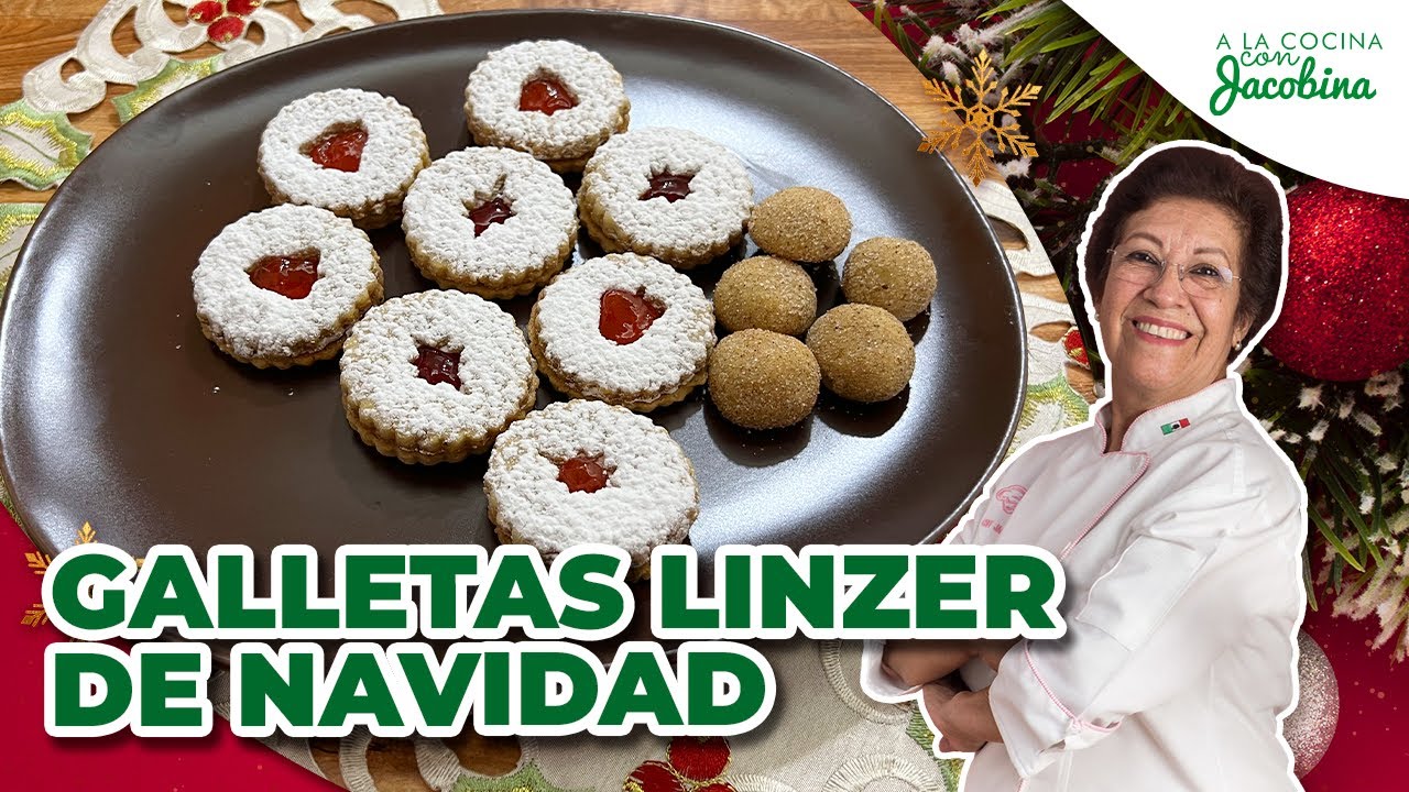 Galletas Linzer de Navidad – Galletas Navideñas Fáciles y Deliciosas ✅
