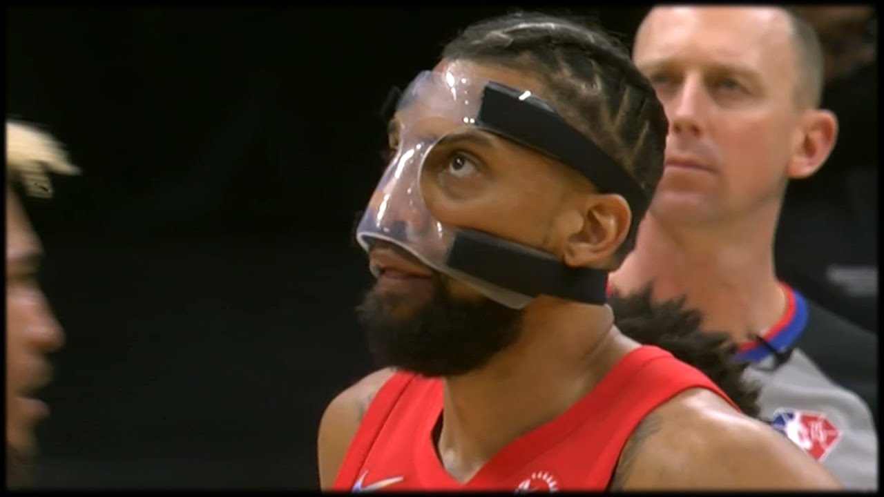 Khem Birch Rocking the Rip Hamilton Face Mask