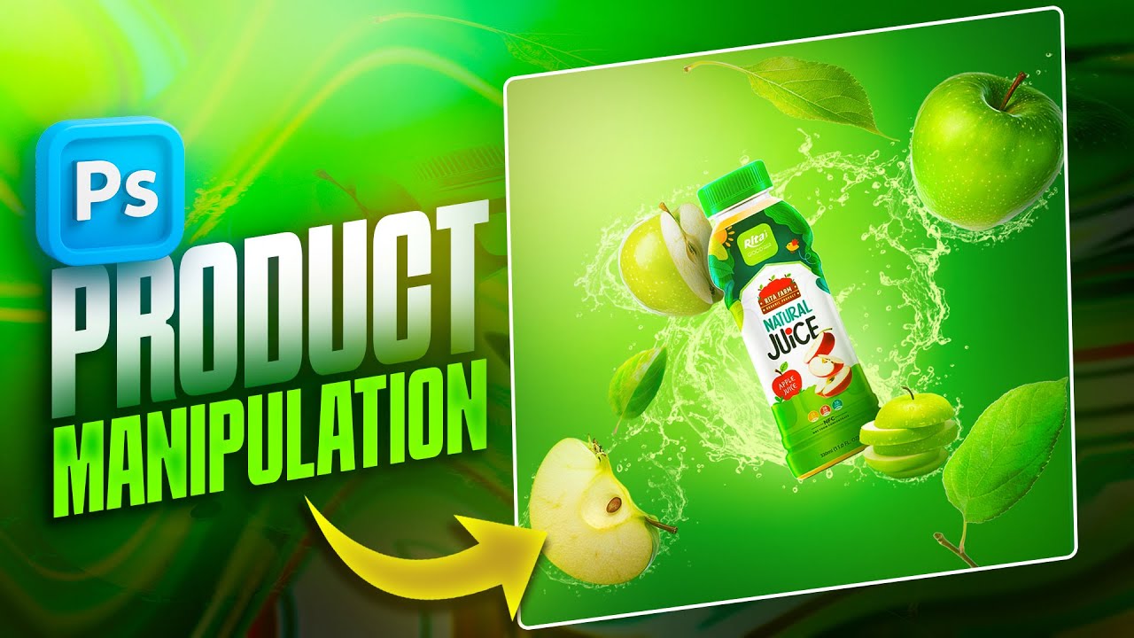 CREATE STUNNING Apple Juice Ads in Photoshop with Pro Manipulation Techniques