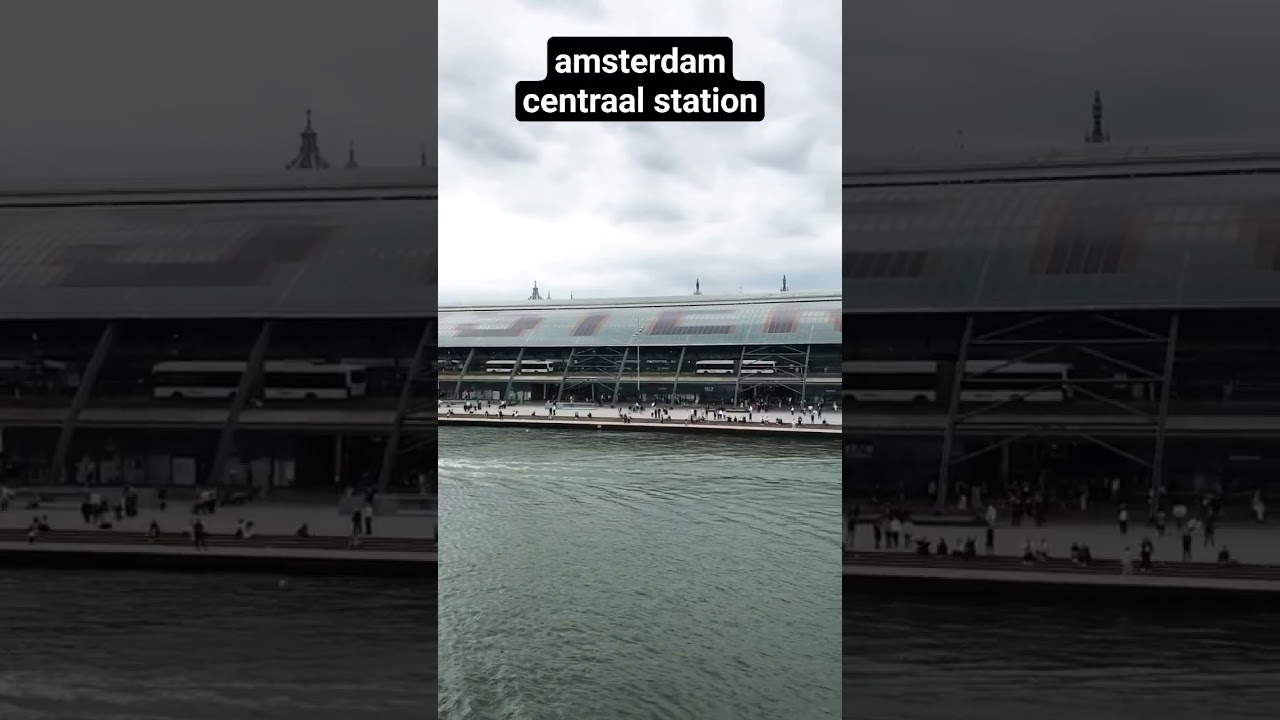 passing amsterdam centraal #amsterdam #seaman #cruiseship #trendingshorts #travel #sailor #ship