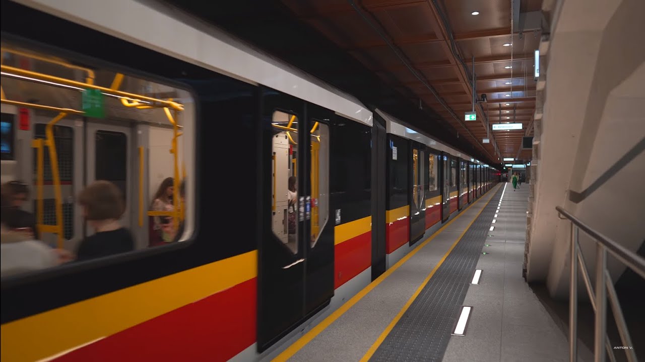 Poland, Warsaw, metro ride from Ulrychów to Bemowo