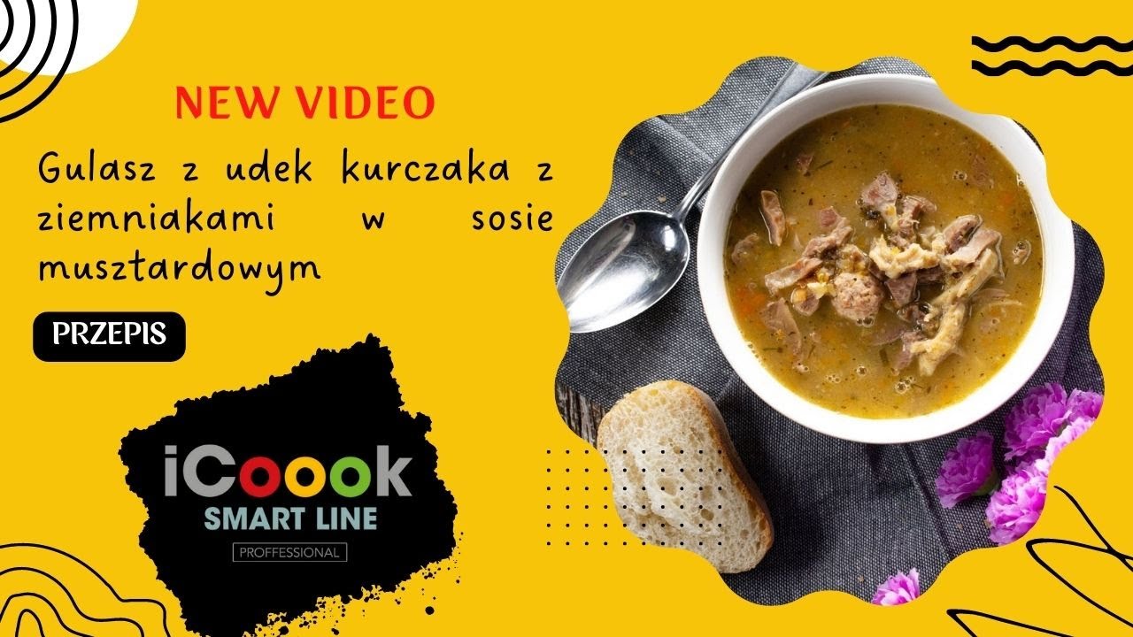 Gulasz z udek kurczaka z ziemniakami w sosie musztardowym MPM ICOOOK PREZPIS!!!