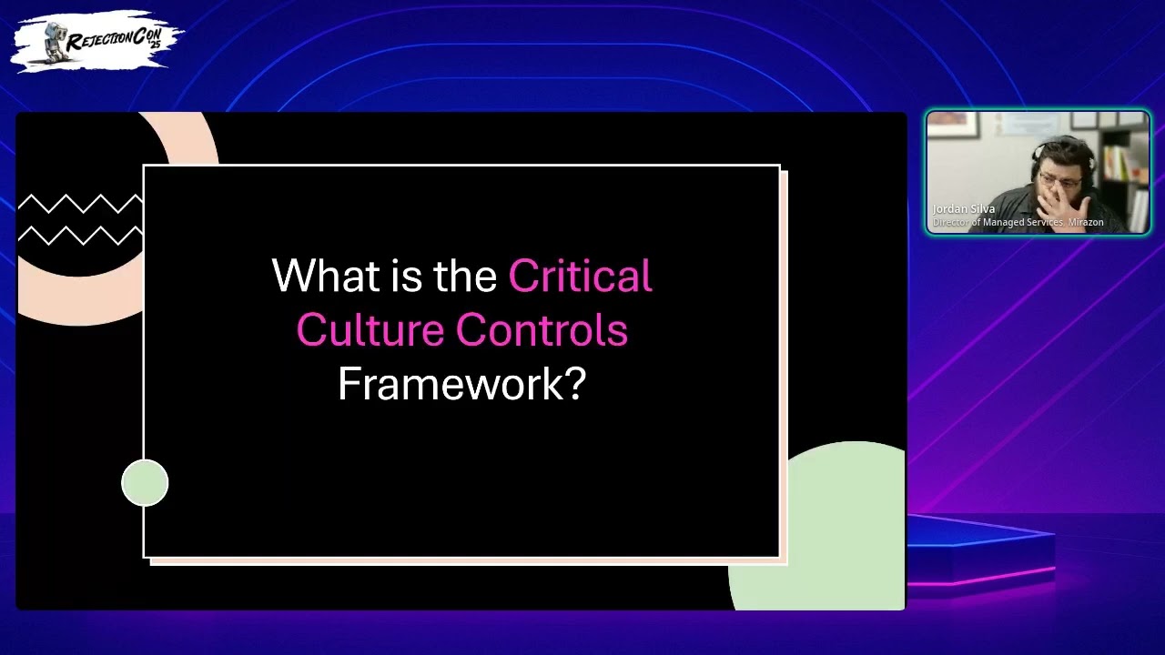 The Critical Culture Controls Framework with Jordan Silva