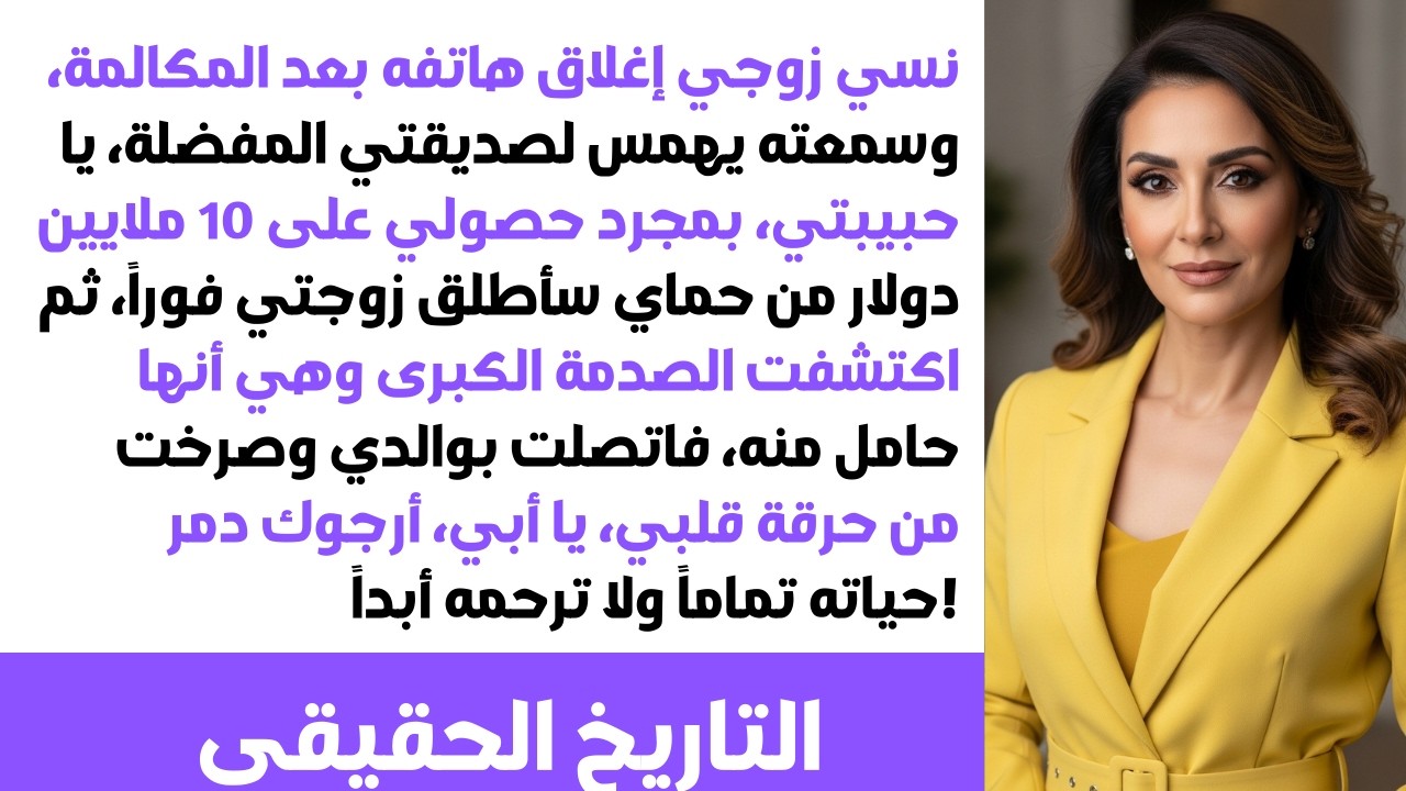 زوجي خانني مع أعز صديقاتي وخططا لسرقة 10 ملايين دولار، فاتصلت بوالدي: دمر حياته!