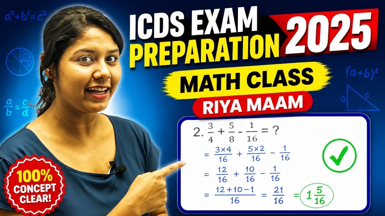 icds exam preparation 2025 | icds helper exam syllabus 2025 | icds math class riya maam