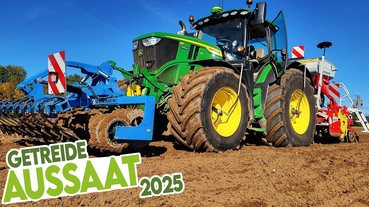 🌱 Bodenbearbeitung, Aussaat-Strategie und viel Technik: So s&auml;en wir 2025 unser Wintergetreide!