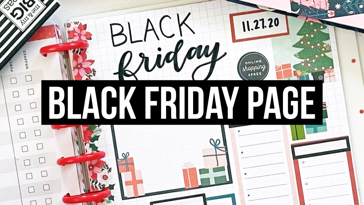 Black Friday Planner Supply Deals! / Creating and Filling Out My Black Friday Page! / Happy Planner