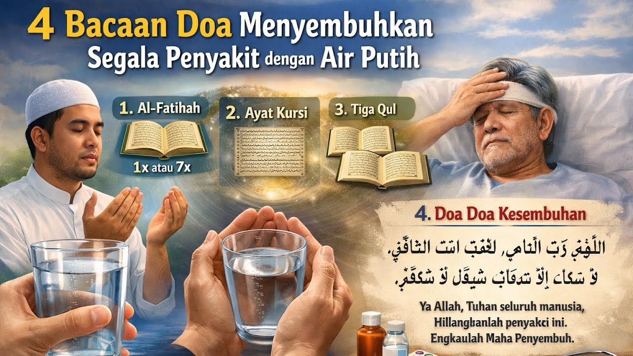 4 Bacaan Doa Menyembuhkan Segala Penyakit dengan Air Putih