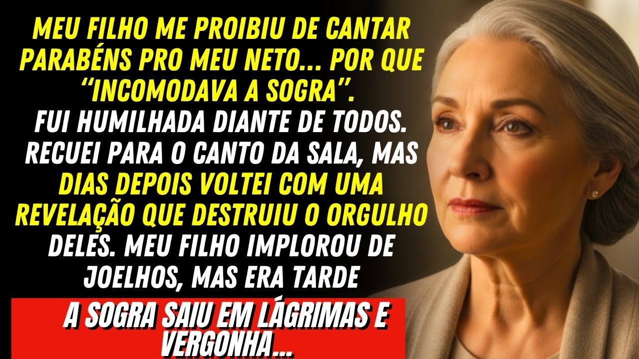 Meu filho me pediu pra não cantar parabéns… porque “minha voz incomoda” a sogra