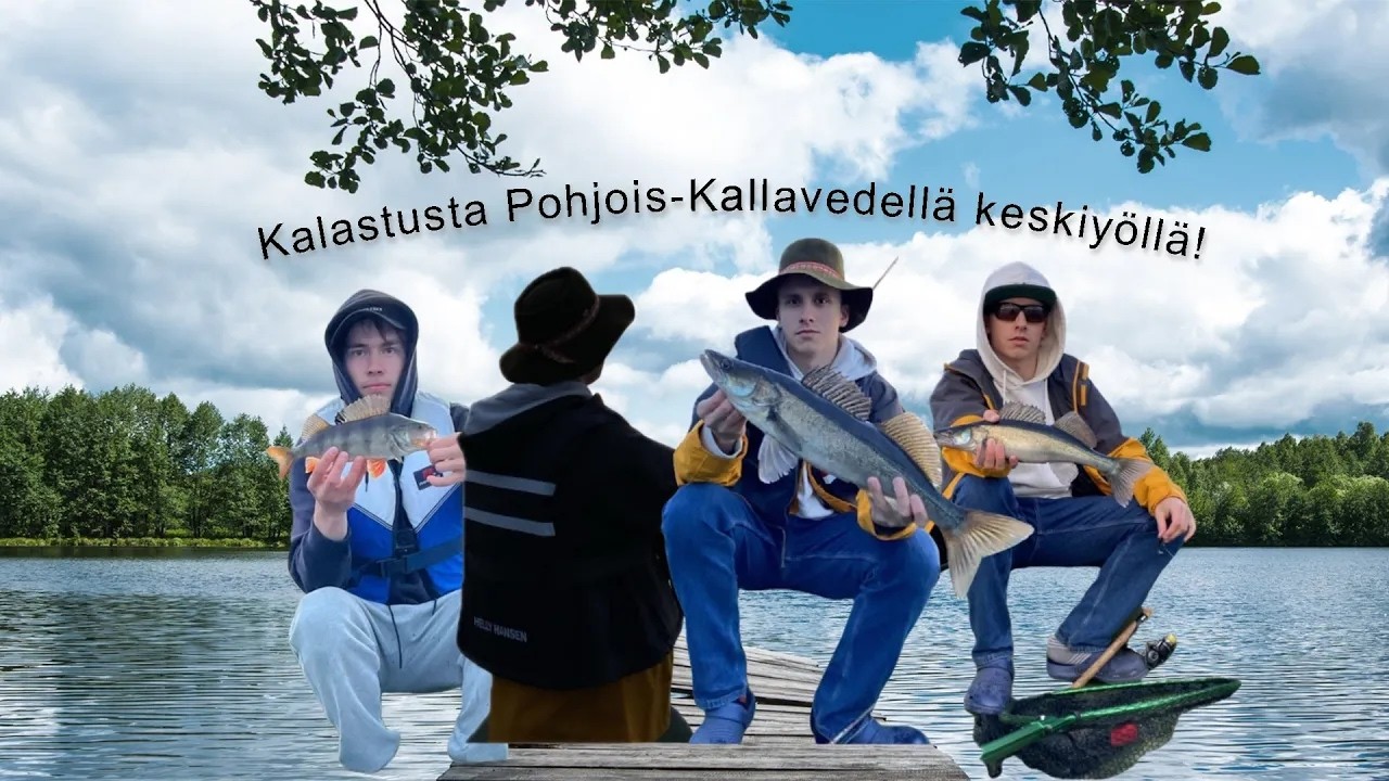 Kalastusta Pohjois-Kallavedell&auml; puoleny&ouml;n aikaan. Jigausta ja venepilkint&auml;&auml;!