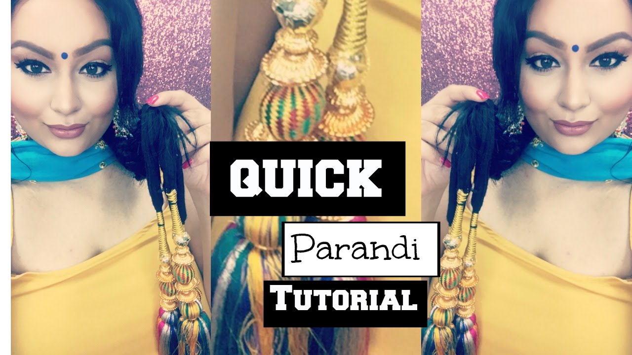 Quick Parandi Indian Hairstyle Tutorial | Gurp Dhaliwal