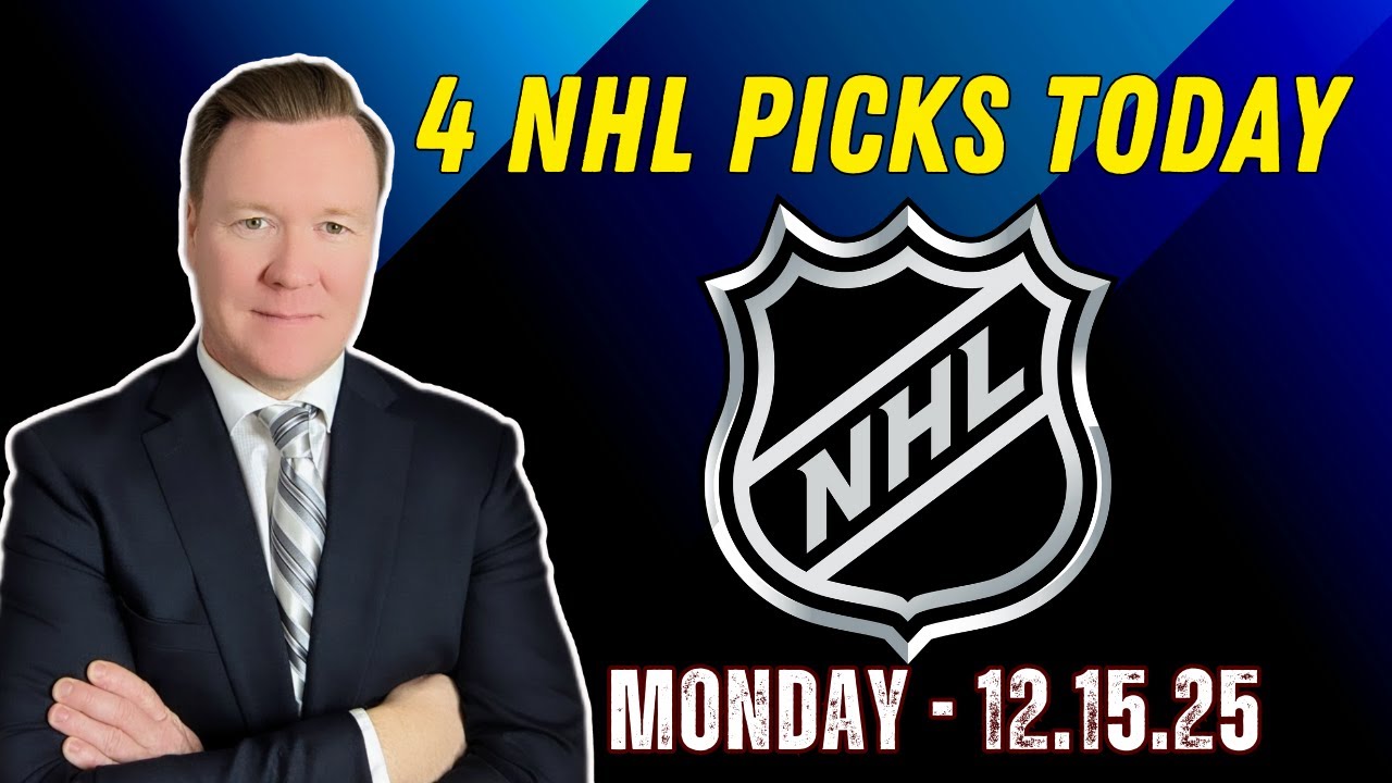 Monday 4 NHL Betting Picks l 12/15/25 l Vernon&rsquo;s Best NHL Bets, Expert Picks and Predictions