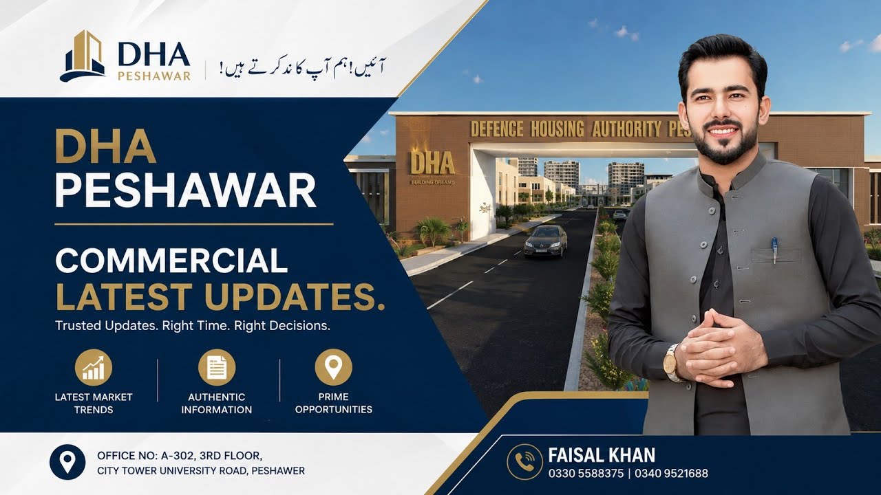 DHA peshawar commercial plots latest updates,rates, location,4m,8m complete info#dhapeshawar 