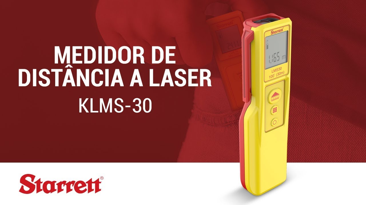 Starrett: Medidor de Dist&acirc;ncia a Laser - KLMS-30