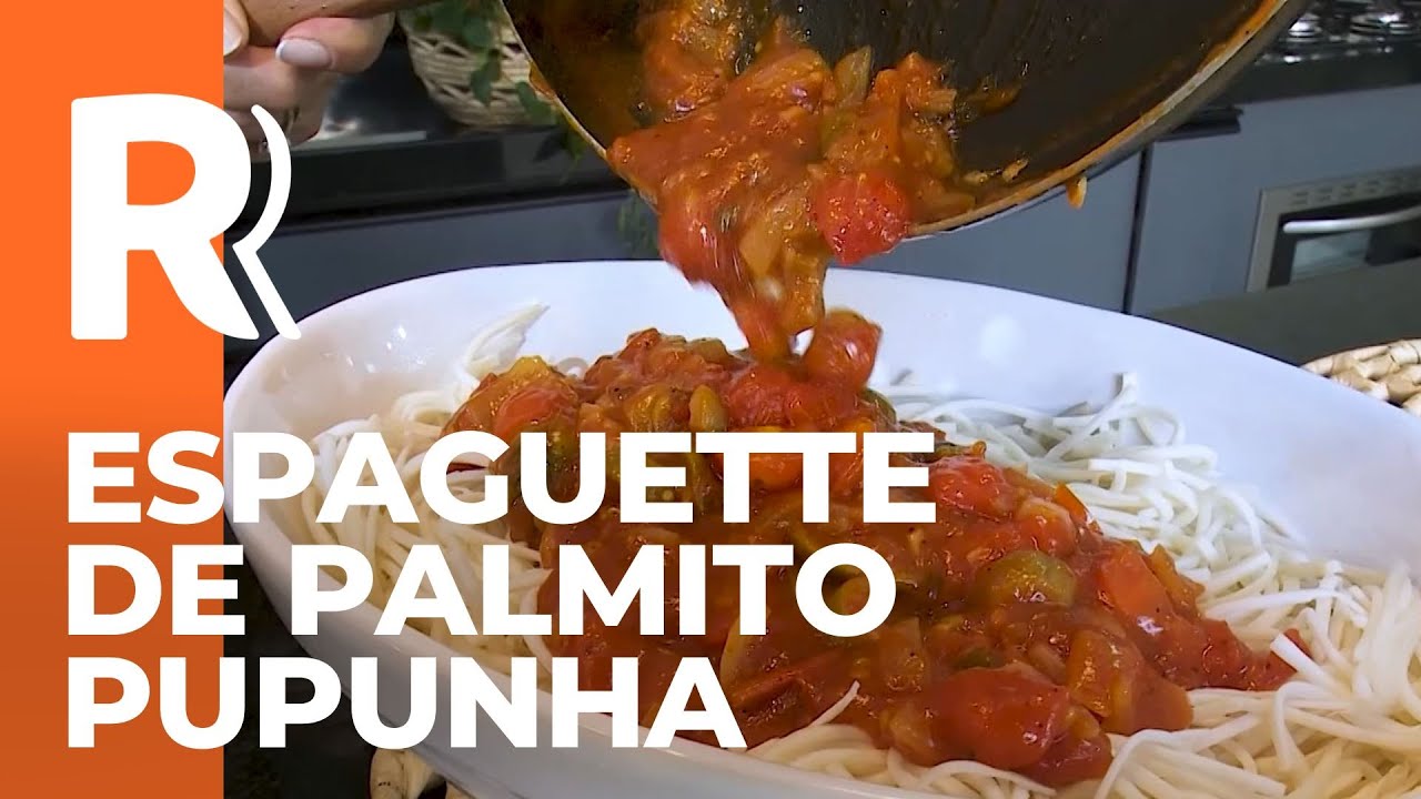 A receita do Espaguette de Palmito Pupunha com molho caseiro