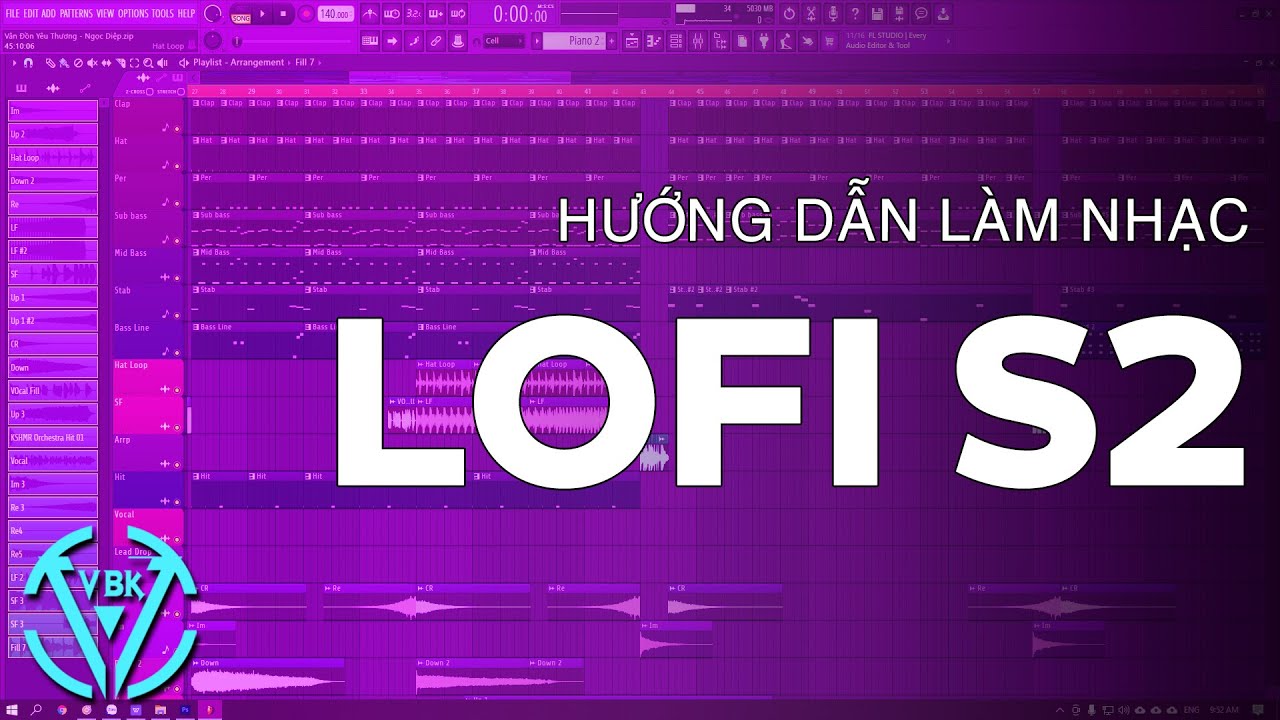 Hướng Dẫn Làm Nhạc Lofi RnB Bằng FL Studio (Season 2) | VBK MUSIC