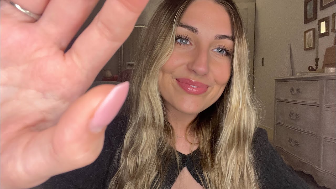 ASMR | Up-Close Screen Tapping, Inaudible Whispers, Mouth Sounds, & Nail Sounds 🌙🌙