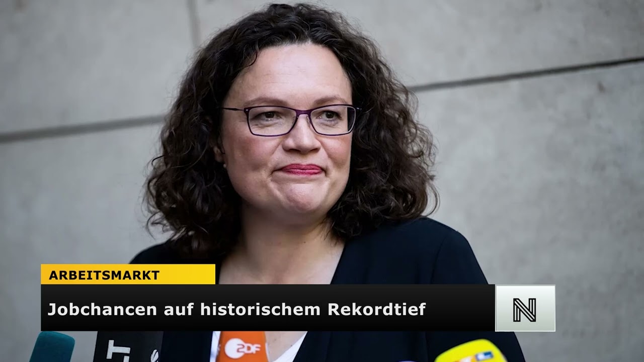 Rekordtief: Warum Andrea Nahles vor der B&uuml;rgergeld-Reform warnt | NACHDRUCK