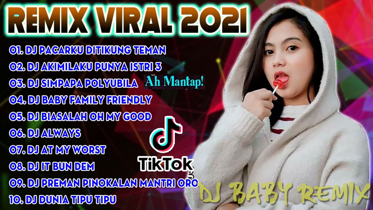 DJ TikTok Terbaru🎶 2021| Dj Pacarku Ditikung Teman Hati Hancur Berantakan Remix 2021 Full Bass😊😜😍