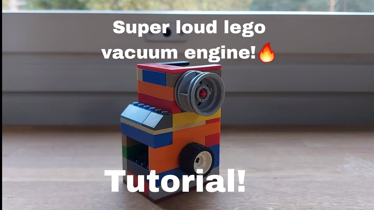 Super loud lego vacuum engine!🔥 Tutorial! :)