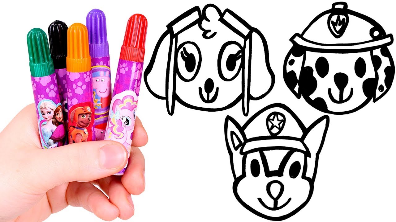 PUPPY TEAM 🐾🐶🎨 Draw and Color Kawaii Puppy Team Members