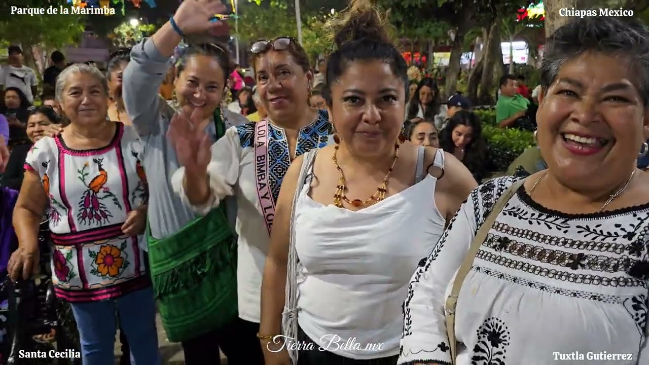 Parque de la marimba 🇲🇽Tuxtla Gutiérrez Chiapas México Música tradicional mexicana Baile regional