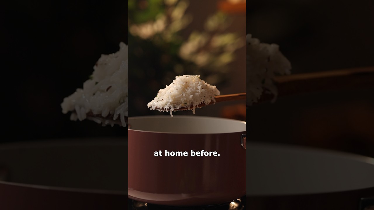 5 easy steps to get the PERFECT Jeera Rice EVERY time! 🍚 #jeerarice #ricerecipe
