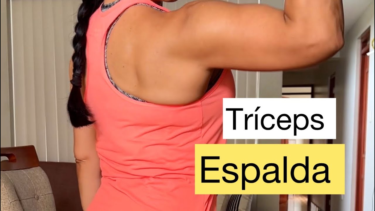 Tres ejercicios para darle firmeza y eliminar la grasa de tríceps y espalda 