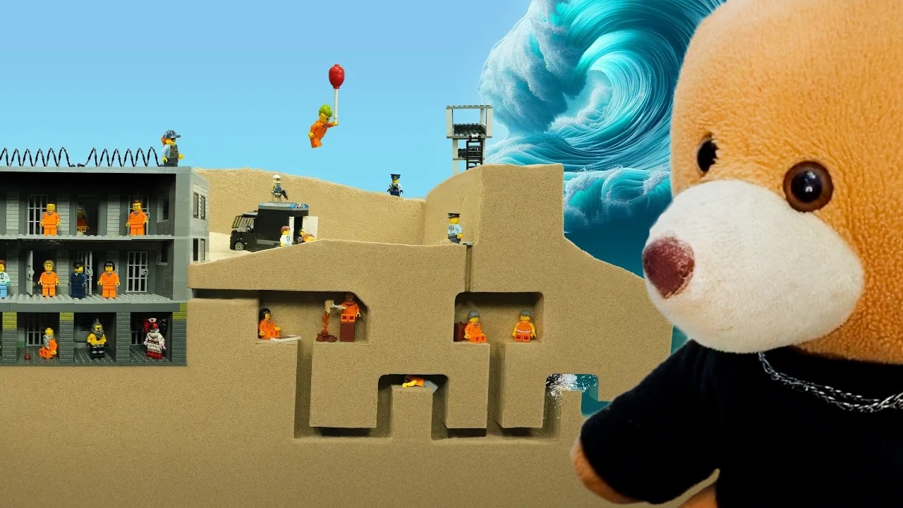 PRISÃO DE LEGO DE SEGURANÇA MÁXIMA VS TSUNAMI! React