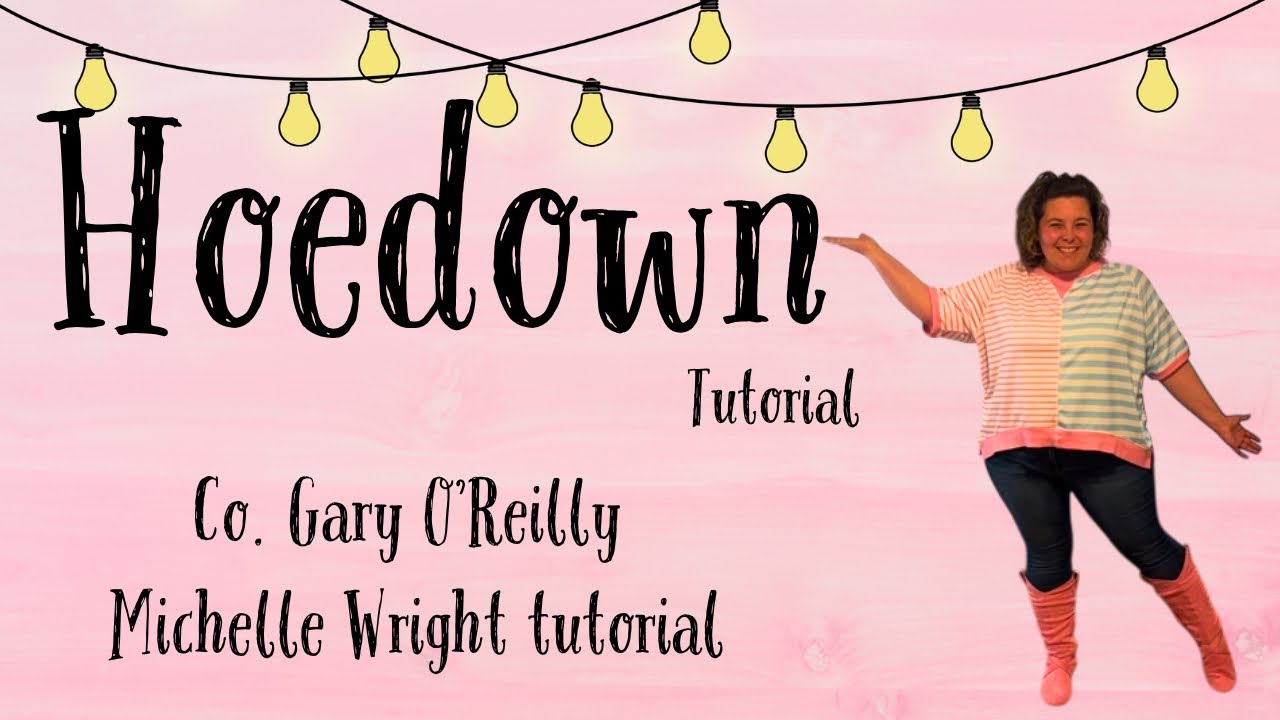 Hoedown line dance tutorial Absolute Beginner choreography by Gary O’Reilly