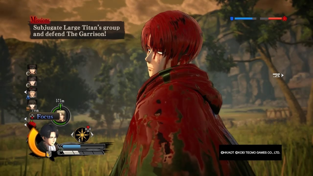 Attack on Titan Wings of Freedom Inviolable Area Levi 99+Perfected Gear Gameplay